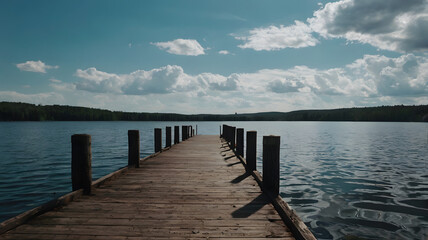 pier on the lake