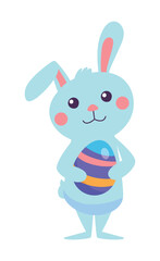 Flat easter element collection