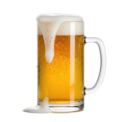 glass of beer isolated