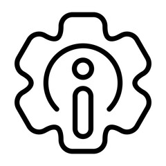 Obraz premium Tech Support Outline Style Icon