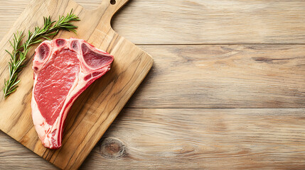 Preparing delicious ribeye steak kitchen food photography rustic close-up culinary art