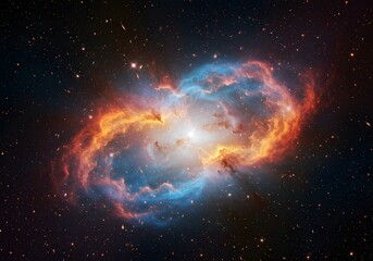 Celestial Crab Nebula Image Cosmic Gas and Dust Clouds, Stellar Remnants, Space, Astronomy, Star Formation, Nebula in Deep Space.