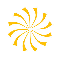 Sunburst, Starburst icon in flat. vector for apps or web Retro wavy edge circle stickers, price promo tags, Empty vintage star burst callouts or sunburst Isolated on transparent background