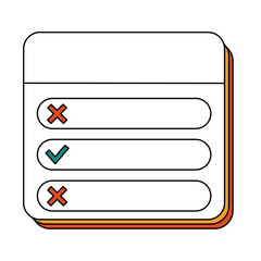 Retro Color Instagram UI Frame with Social Media Widget, Quiz, and Ask Box