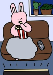  티비보는 토끼 
