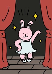 패션쇼하는 토끼  © 한나 이