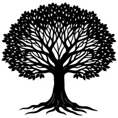 tree silhouette vector