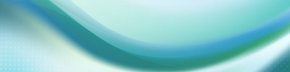 Abstract soft aqua and green flowing background.