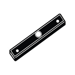 Level on white background