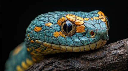 Fototapeta premium Close-up of a venomous snake