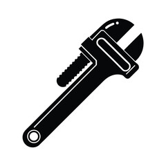 Isolated metal tools including wrench and screwdriver for repair work