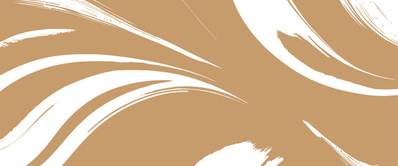 Fototapeta premium Vector style brown and white realistic liquid marble brush grunge