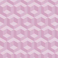 Geometric pattern featuring hexagonal shapes in soft pink tones, creating visually appealing and modern design