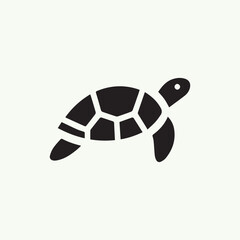 Obraz premium Minimalist turtle logo