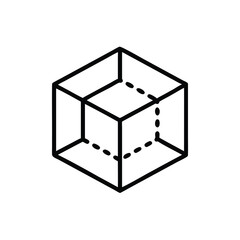 Vector Illustration of a Simple 3D Cube