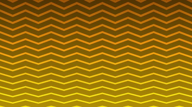 Looping golden zigzag pattern video background with gradient effect and stripes lines for banner, wallpaper, backdrop, template, cover motion and animation design