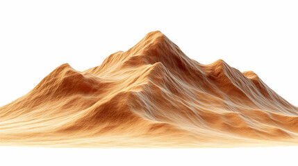 3D Render Desert Mountain Landscape