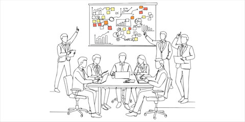 A workshop or business discussion provides a dynamic space for professionals to brainstorm new ideas, collaborate, and refine strategies. Whether in a meeting, training course.