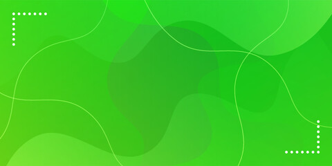 Abstract green and yellow color background. Dynamic shapes composition.vector modern
