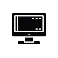Simple Vector Illustration of a Computer Monitor