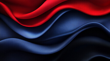 Abstract dark background with a blurred gradient in red, white, and blue hues. Grainy texture adds depth, evoking mystery, creativity, and transition. A modern and isolated artistic backdrop
