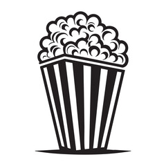 popcorn logo vector illustration
