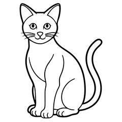 Obraz premium black and white cat