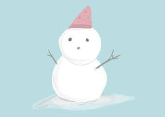 snow man winter theme  (20241210112903).eps