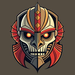 Naklejka premium tribal mask tattoo