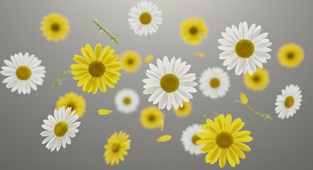 Obraz premium Dancing Daisies AI Generated