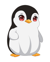 Kawaii Cartoon Penguin Animal Mascot