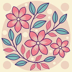 floral background with flowers