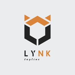 lynx logo vector illustration design © pramzstadobe