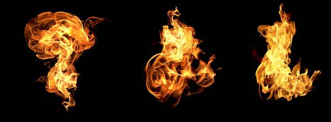 The red flames