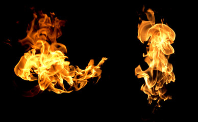 Flame heat fire