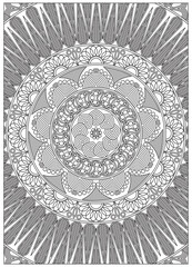 Abstract Mandala Adult Coloring Page Art