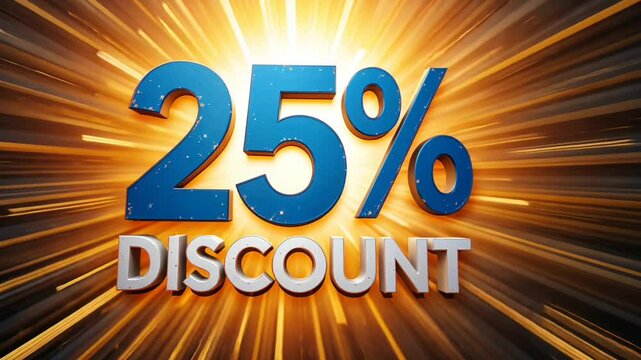Get ready for massive savings! unlock a huge discount of twenty five percent right now friends! on transparent background