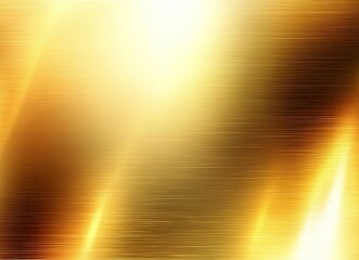Shining Gold Metallic Background Texture with Light Reflections and Subtle Grain