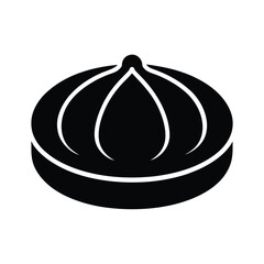 baozi china steamed stuffed buns icon vector Illustration