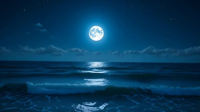 Imagine floating away on this moonlit ocean dreamscape, it's pure magic for your soul tonight on transparent background
