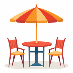 table and chairs in a restaurant