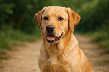 Labrador retriever in nature
