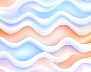 Fototapeta premium Abstract pastel wave pattern background