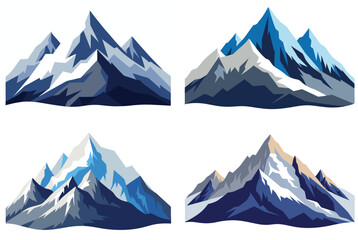 vector illustration of mountain landscape