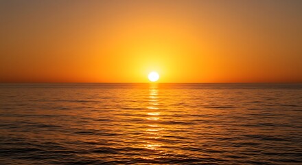 Fototapeta premium Ocean's Golden Embrace AI Generated