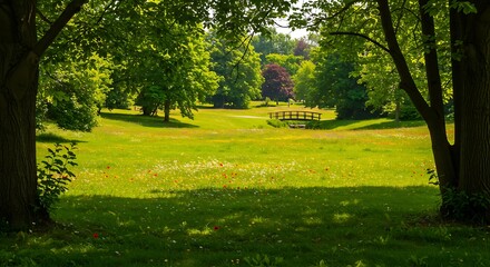 Fototapeta premium Sun-Dappled Secret AI Generated