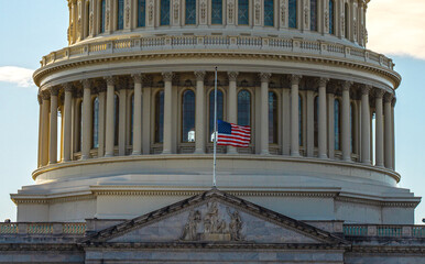 Washington, DC. The Capitol building. The Capitol landmark. The Capitol monument symbol of the...