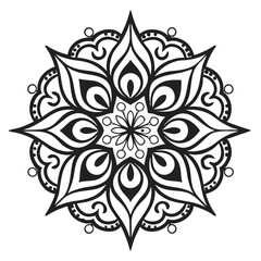 Mandala Design , Mandala art, Black and white Mandala