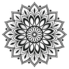 Mandala Design , Mandala art, Black and white Mandala