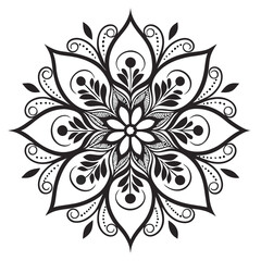  Mandala Design , Mandala art, Black and white Mandala